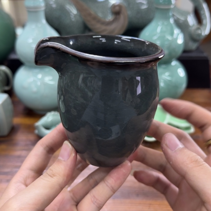 龙泉青瓷茶具微瑕4530