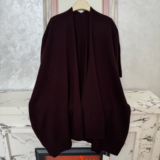 燕小姐 100%羊绒针织围巾/披肩/斗篷