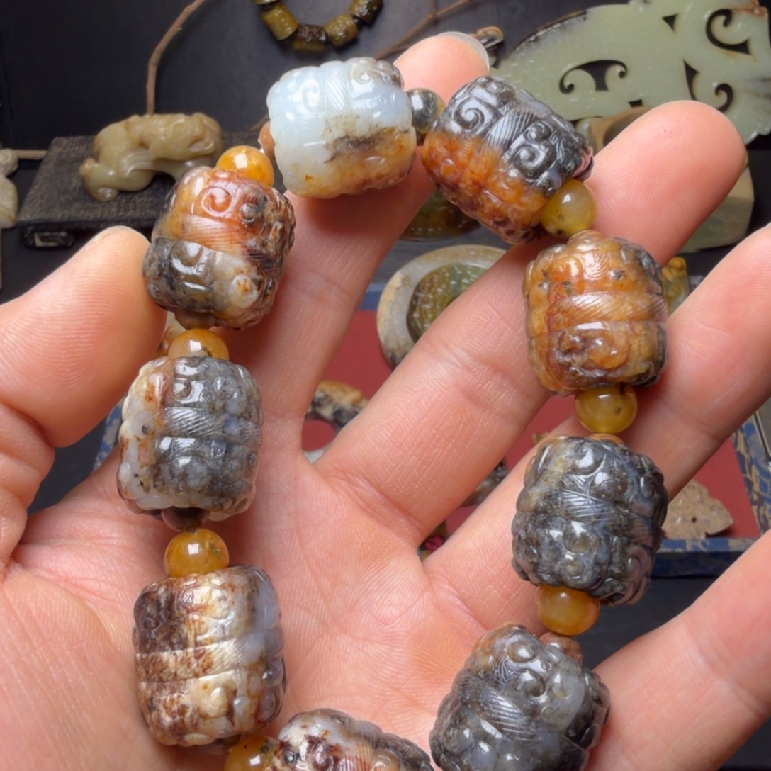 觉***道和田玉（糖玉）未镶嵌挂件