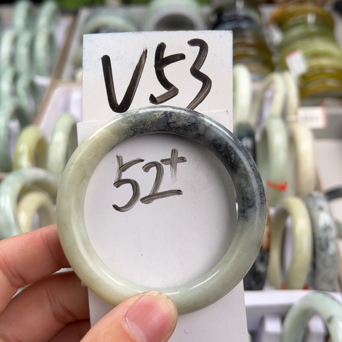 岫玉手镯未镶嵌天然岫玉微瑕