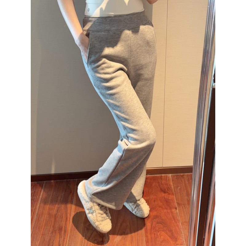 【张静芝】2色~秋冬经典百搭时髦微喇显瘦松紧腰女生休闲裤