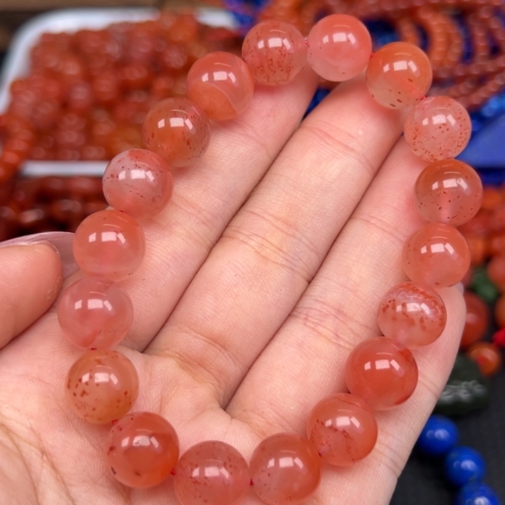 南红玛瑙未镶嵌手链