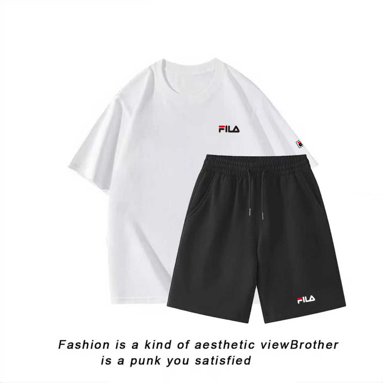 【新品首发套装6】新款印花男女同款纯棉短袖套装