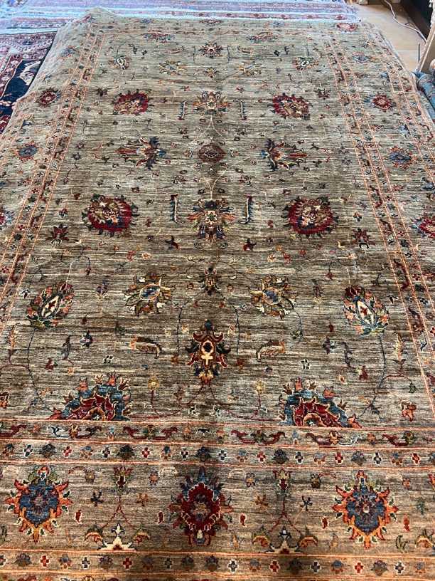 阿富汗手工羊毛地毯205 x315