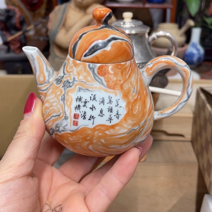 瓷中古工艺品摆件