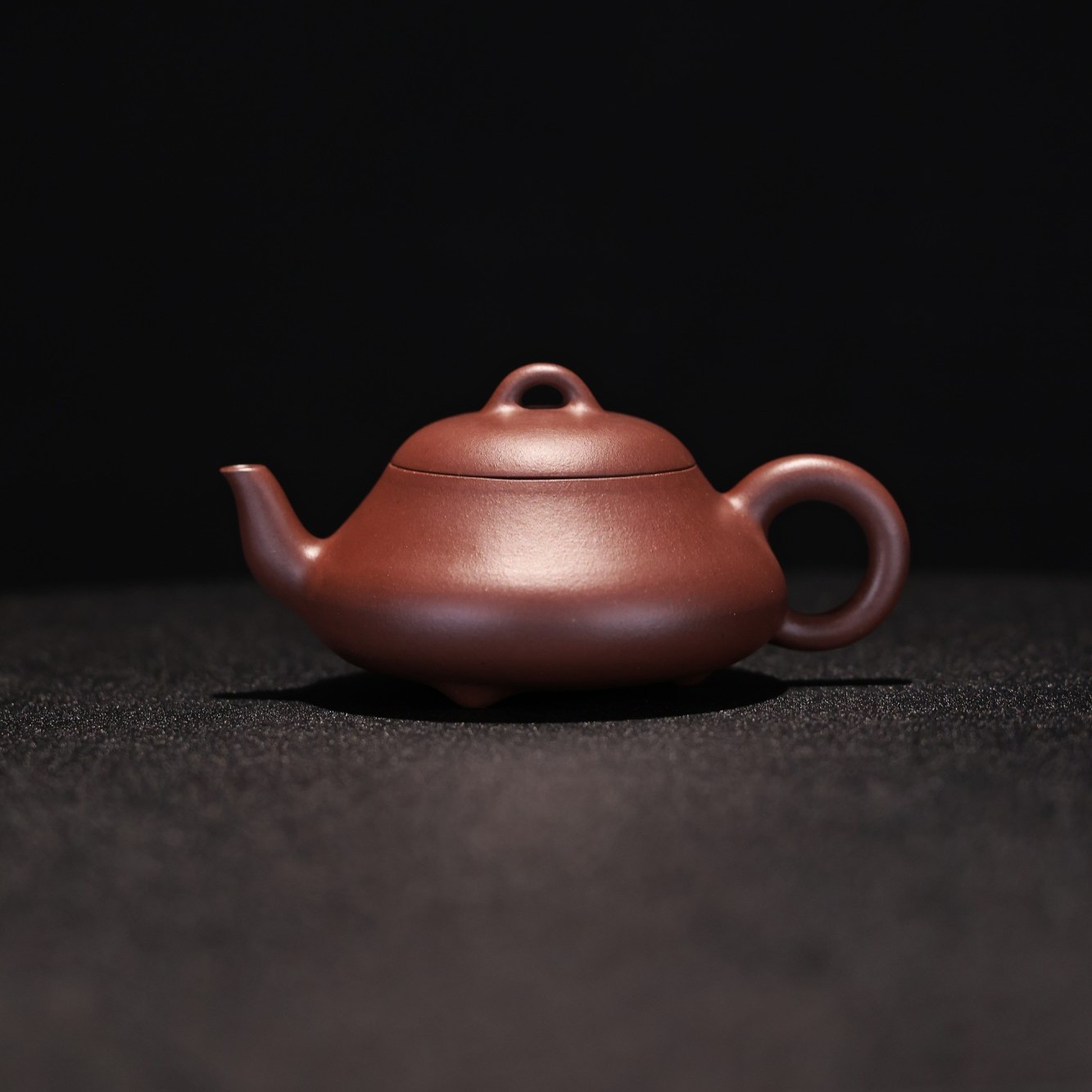 潘小勇 汉棠鸽嘴石瓢150cc全手工紫砂壶