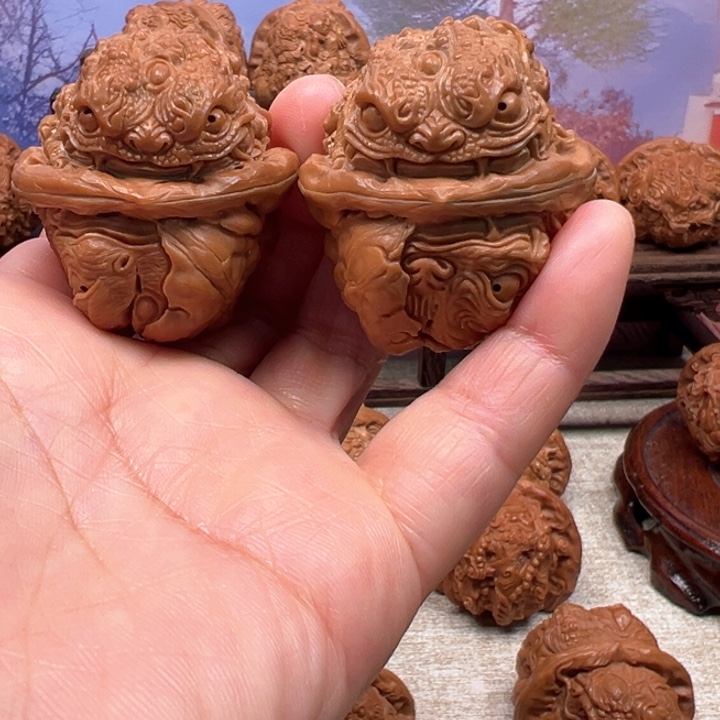 把件核桃蛤蟆头龙蟾