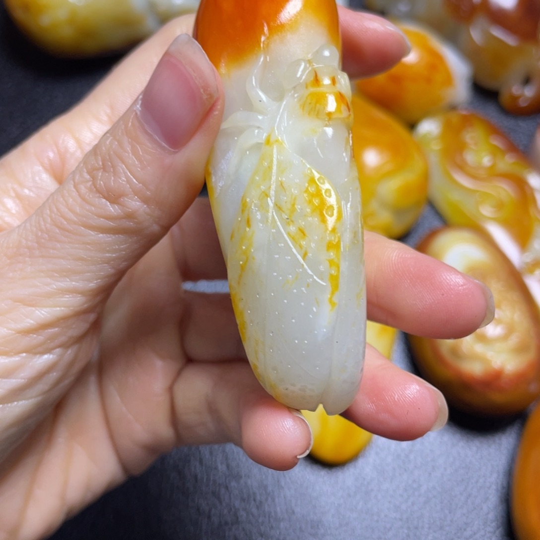 黄***师和田玉未镶嵌颈饰