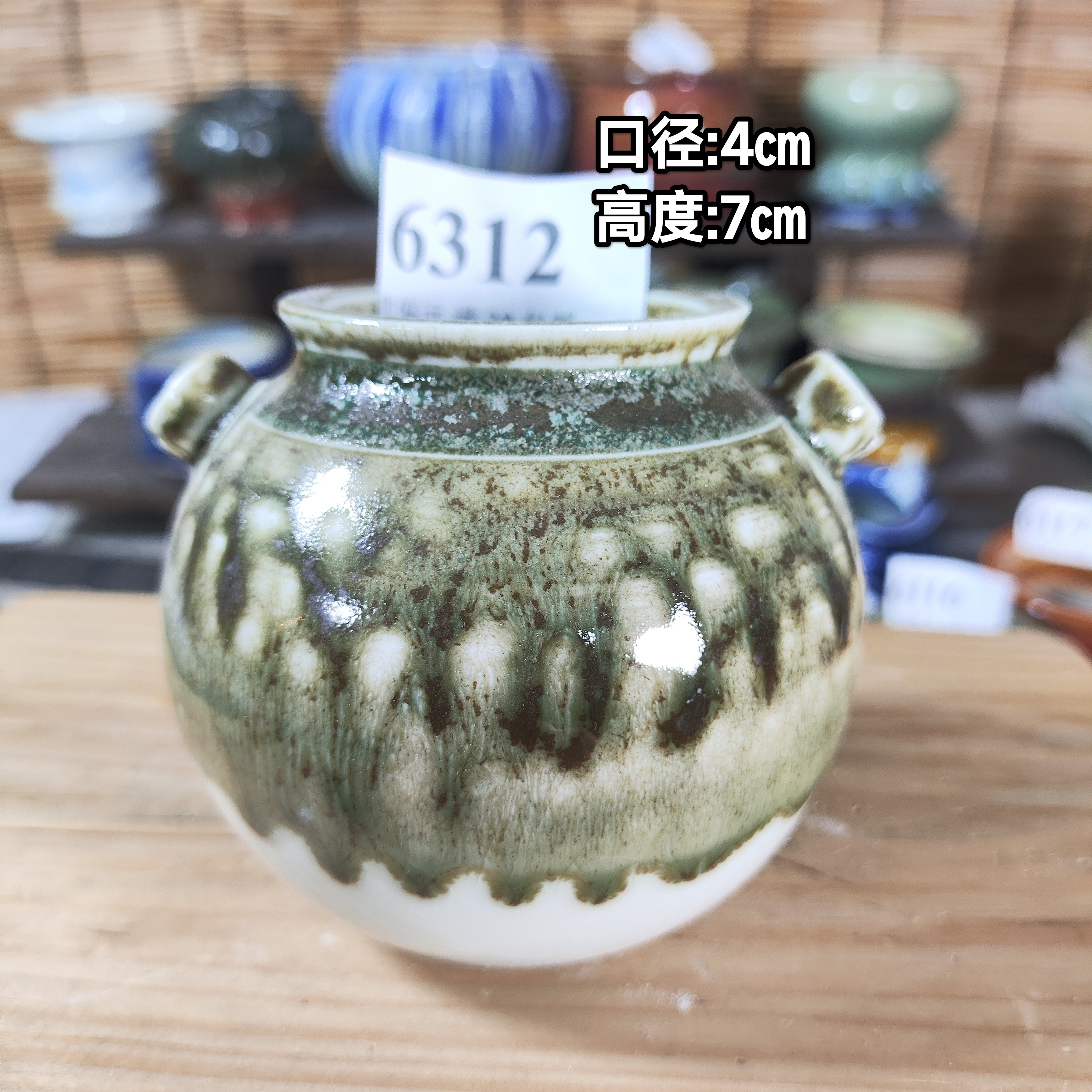 手工创意多肉花盆摆件迷你多肉花盆景德镇纯手工制做