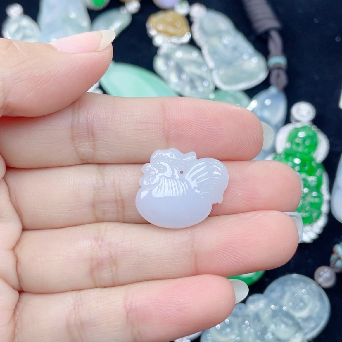 【闪购商品】翡翠颈饰未镶嵌30号 公鸡