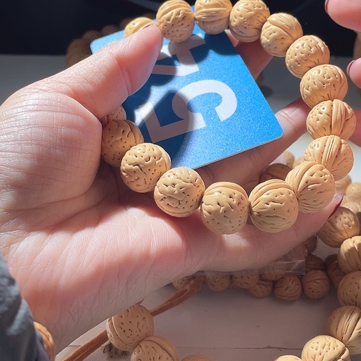 不***尘桃核吊坠桃核手串肌肉54