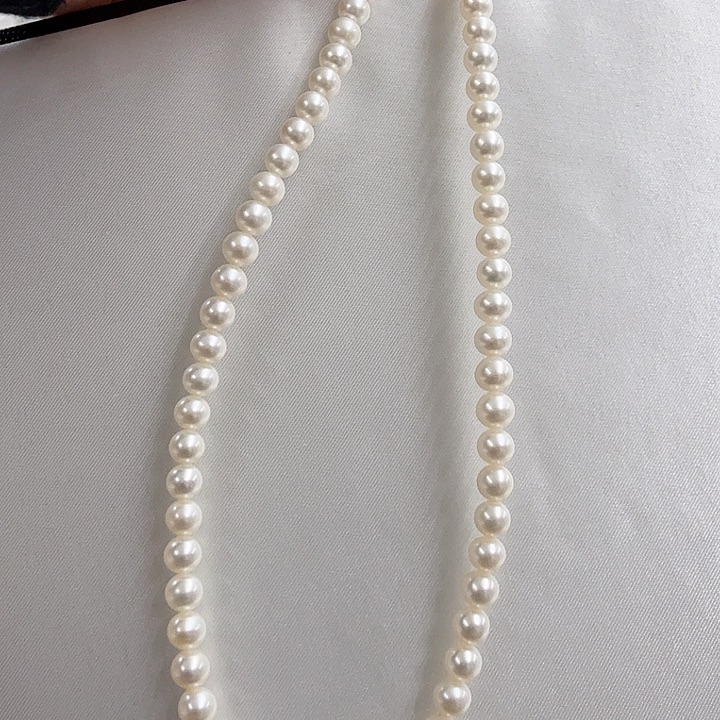淡水珍珠项链银S925镶嵌