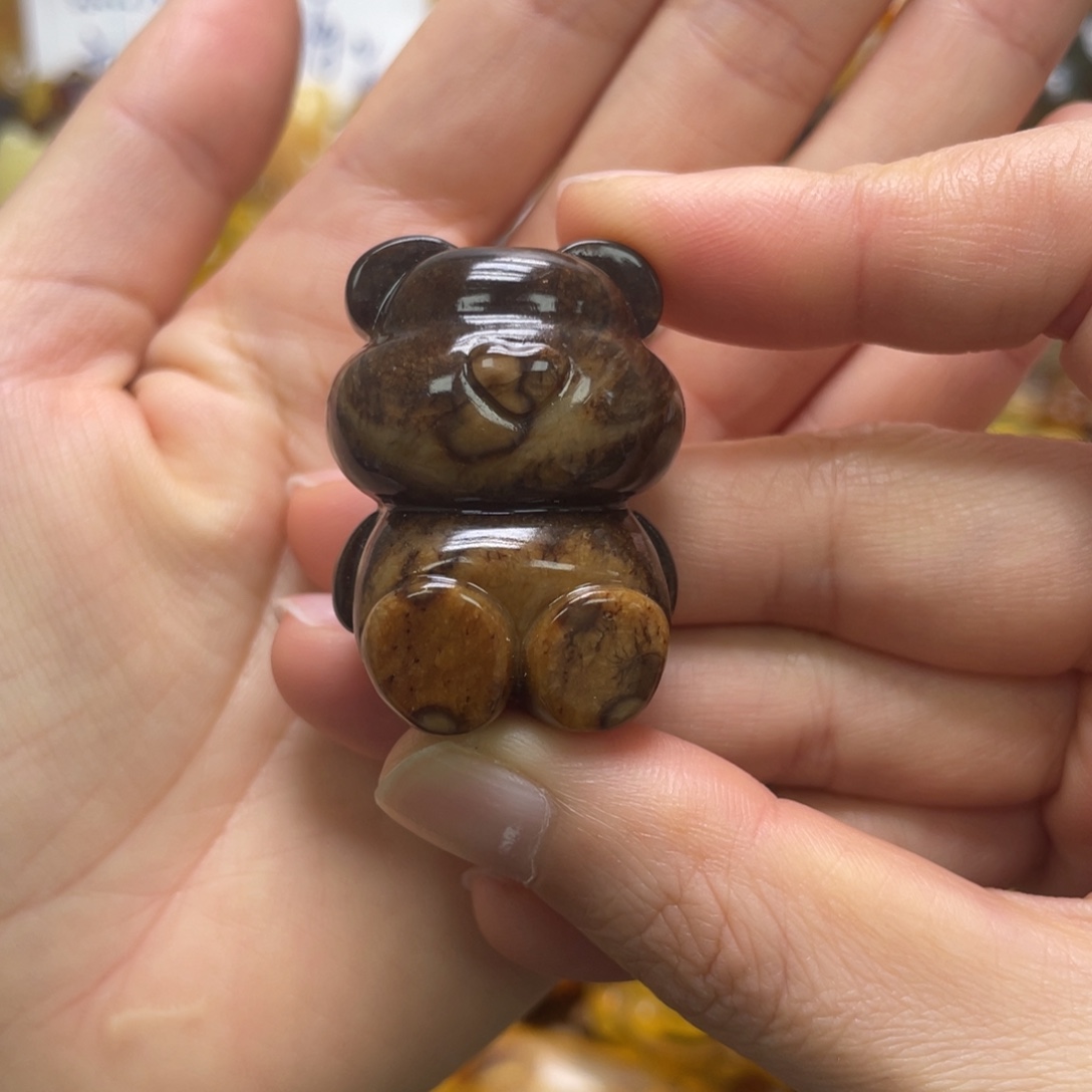 琥珀未镶嵌裸石天然琥珀根珀熊