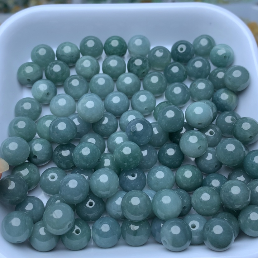 【闪购商品】翡翠手链未镶嵌卡10蓝水珠10颗