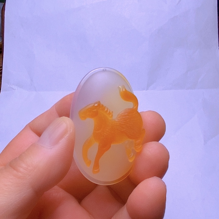 小***碟玛瑙/玉髓合金颈饰