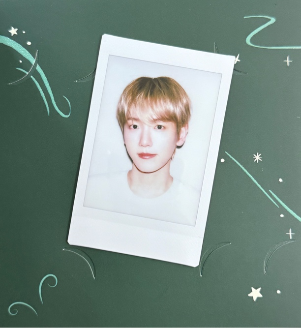 边伯贤专拍链接爱豆明星定制白边拍立得照片直拍