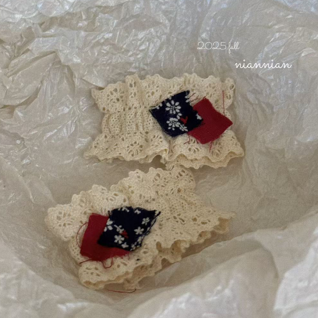 满25飞飞！2025春款小清新韩系手工布艺儿童发夹