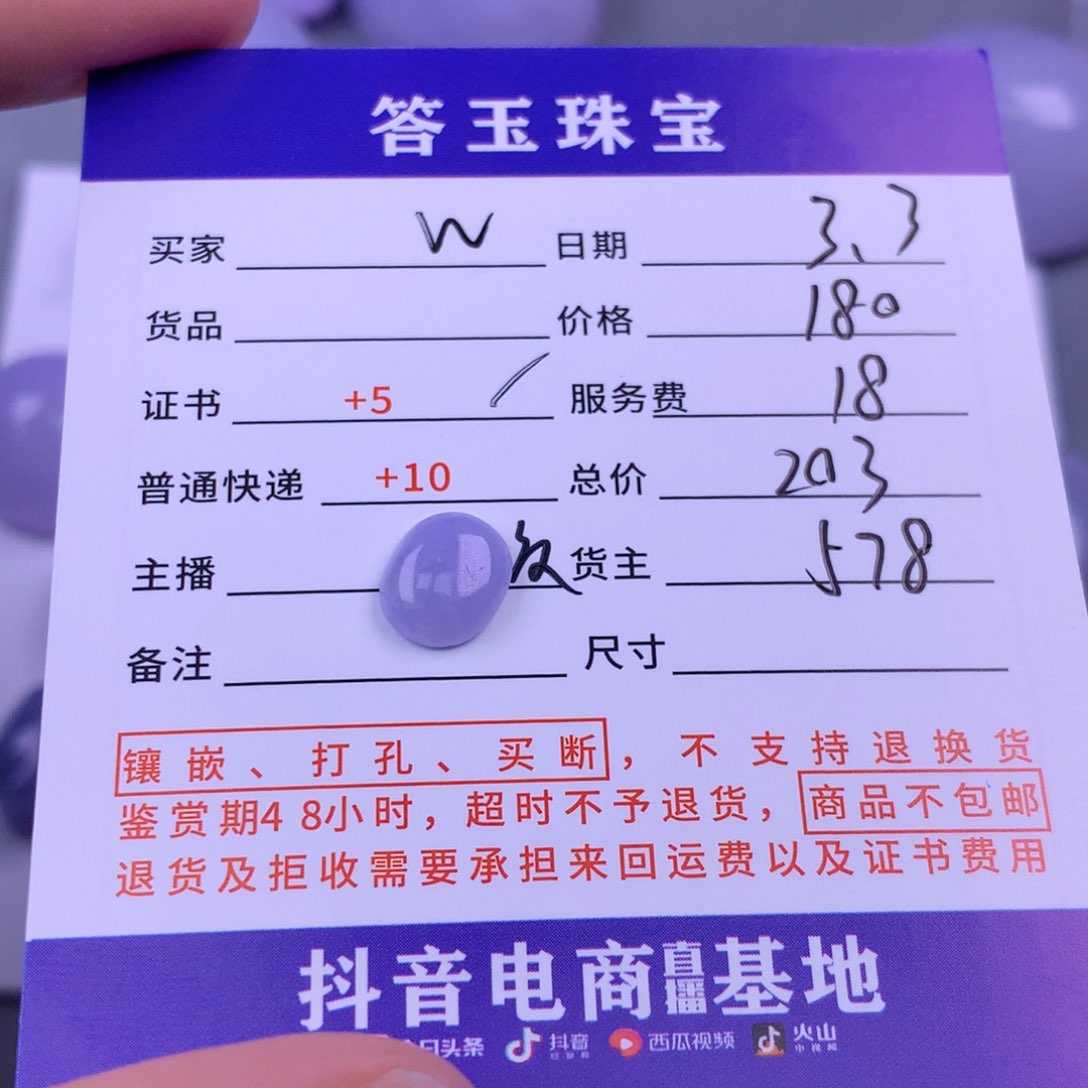 翡翠颈饰未镶嵌W**王