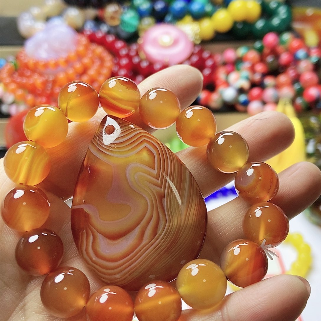 玛瑙/玉髓手链未镶嵌S*e