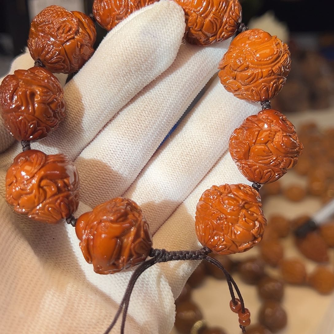 橄榄核手串/手链橄榄核雕刻手工艺品