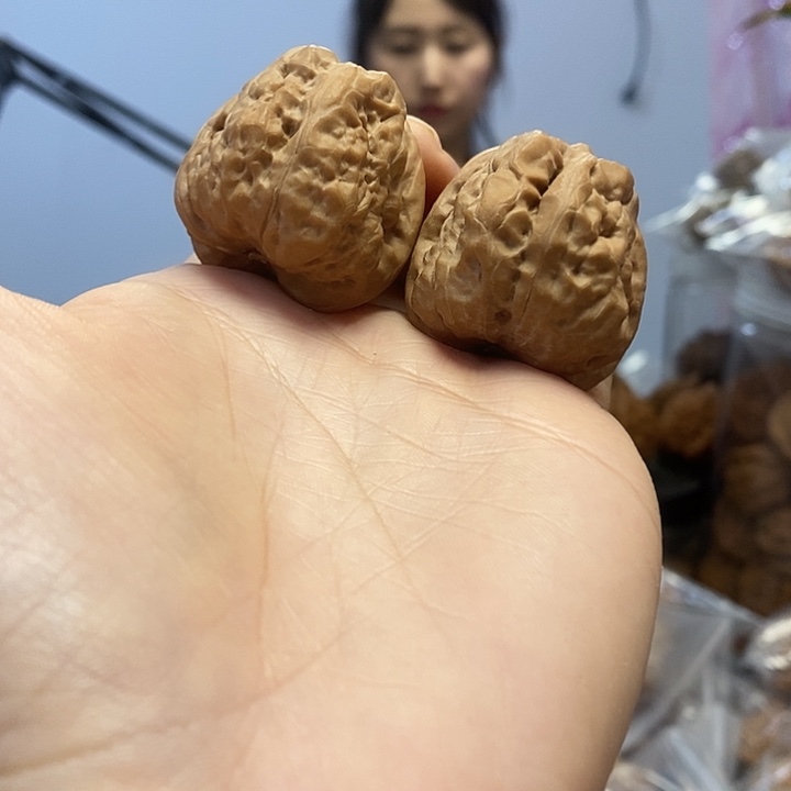 战***。文玩核桃把件33蛤蟆头红皮