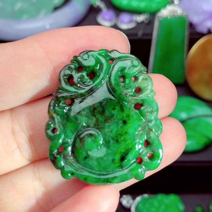 翡翠未镶嵌吊坠(不含链)