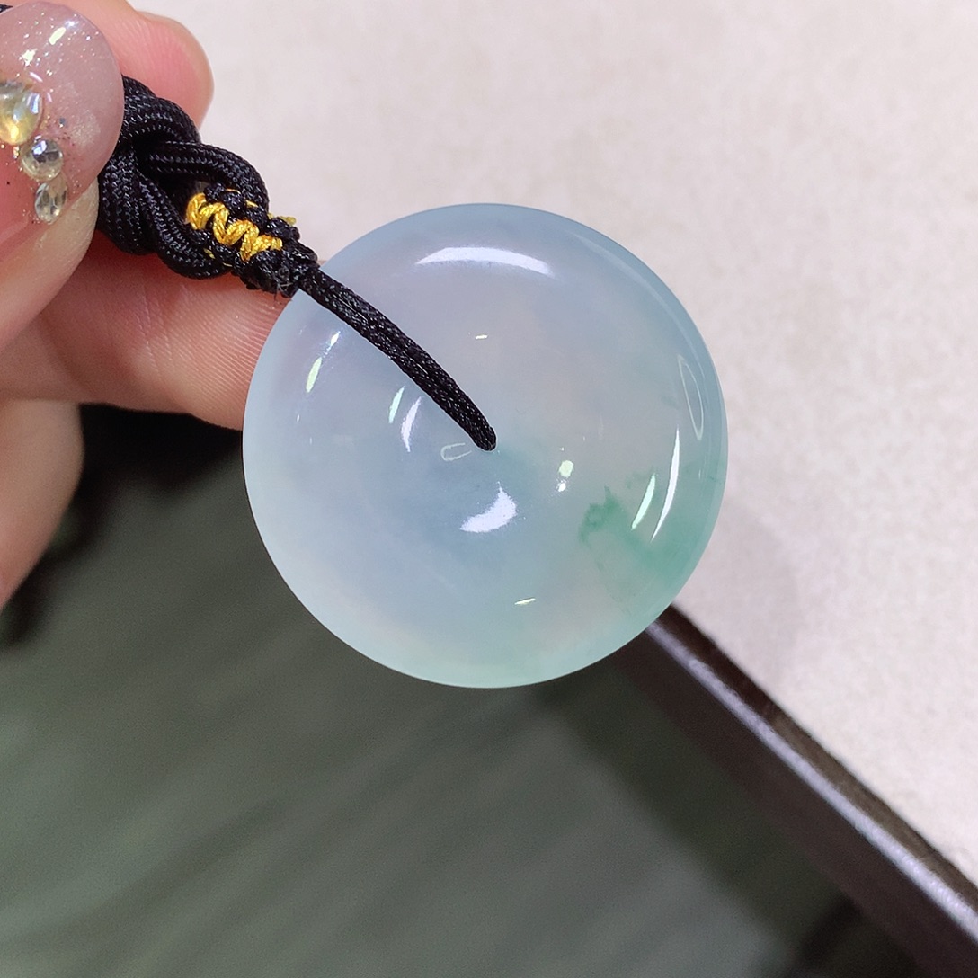 翡翠未镶嵌颈饰编号20
