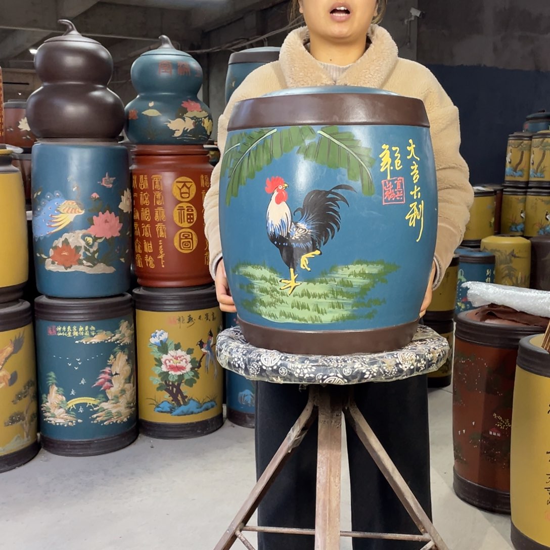 宜兴原矿紫砂茶叶罐