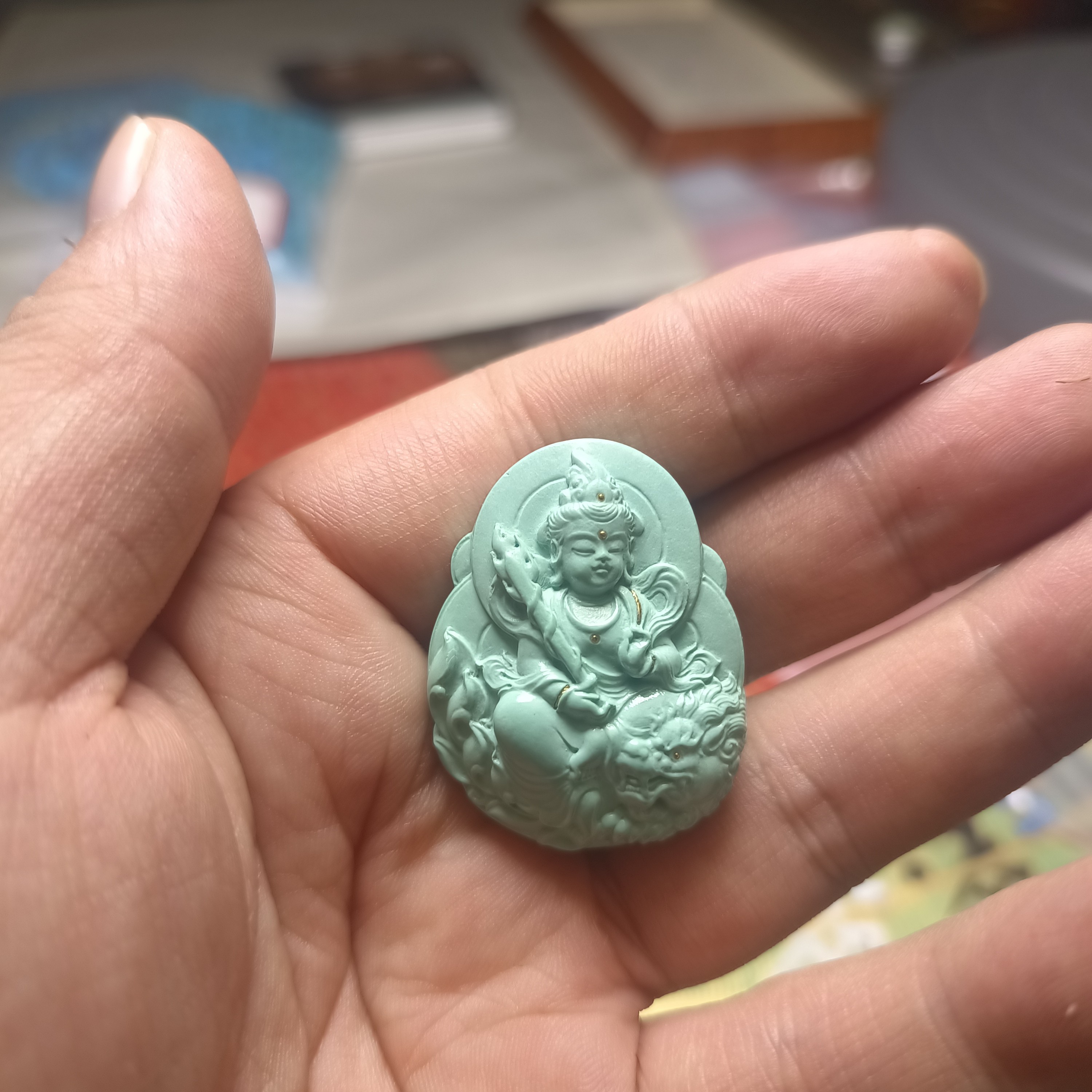 绿松石珠宝奇石雕刻件