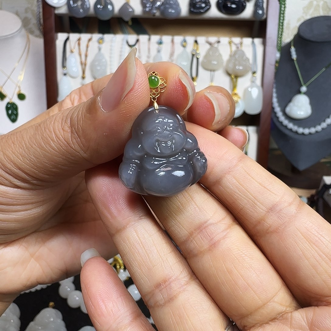 和田玉未镶嵌吊坠(不含链)