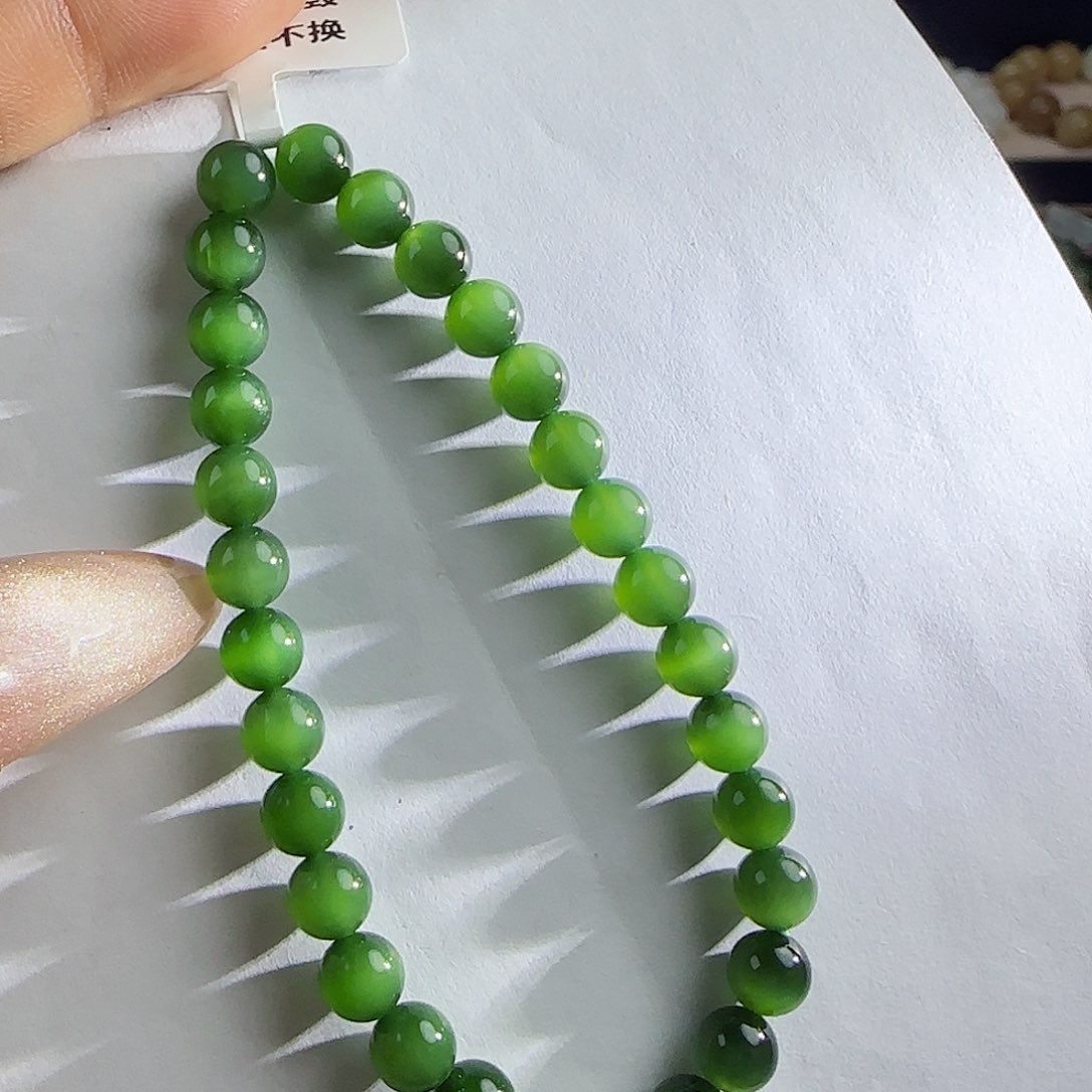 和田玉手串未镶嵌