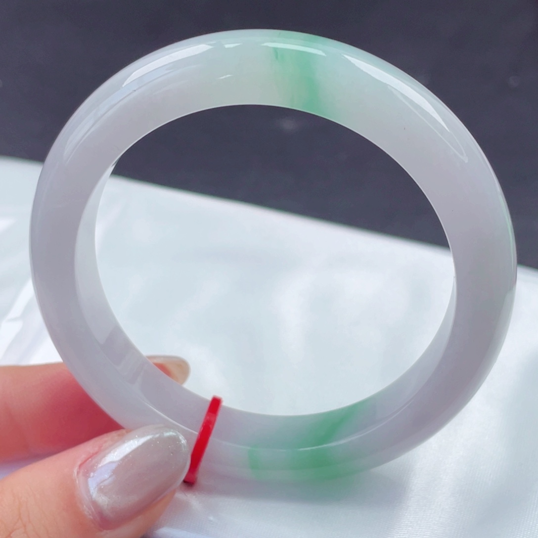 翡翠未镶嵌手镯55圈口