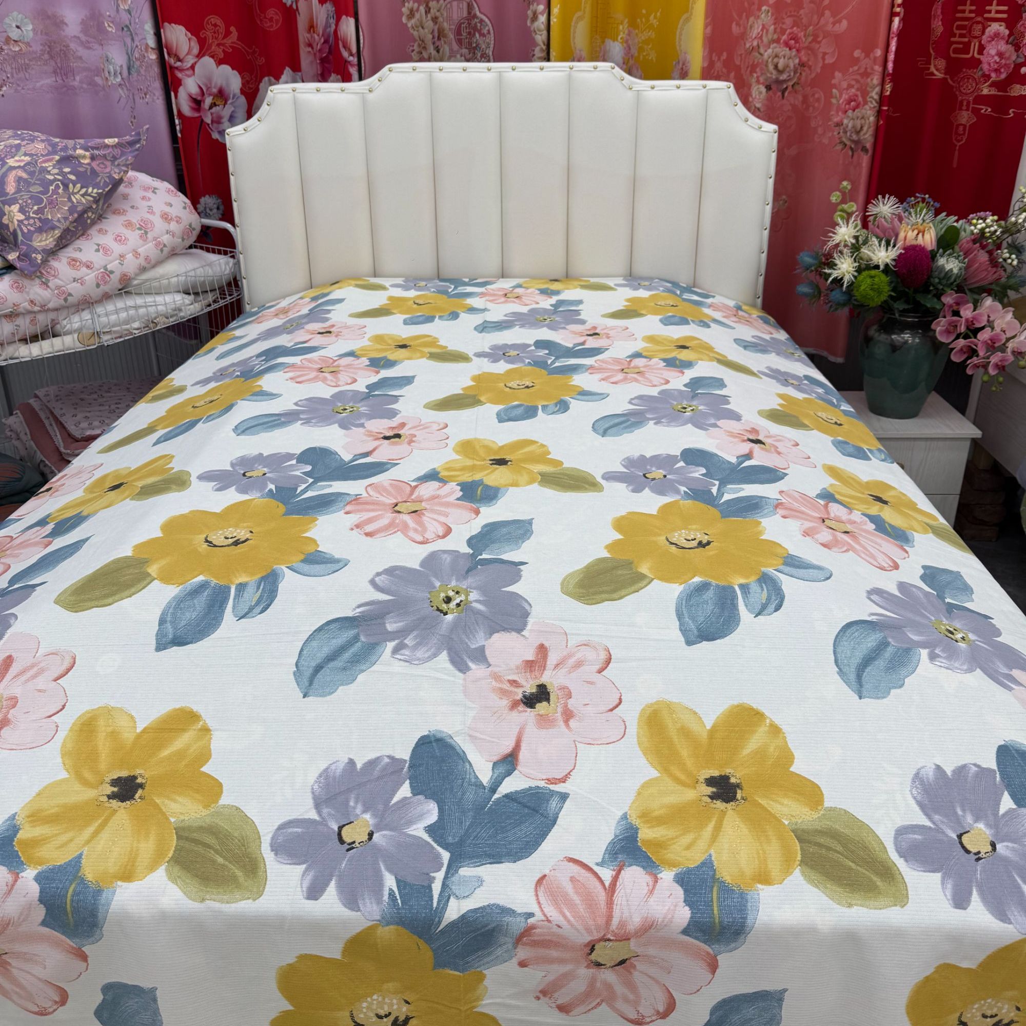 （水墨花田）尺寸2x2.45 ±5厘米 豪华 软竹棉 四季款