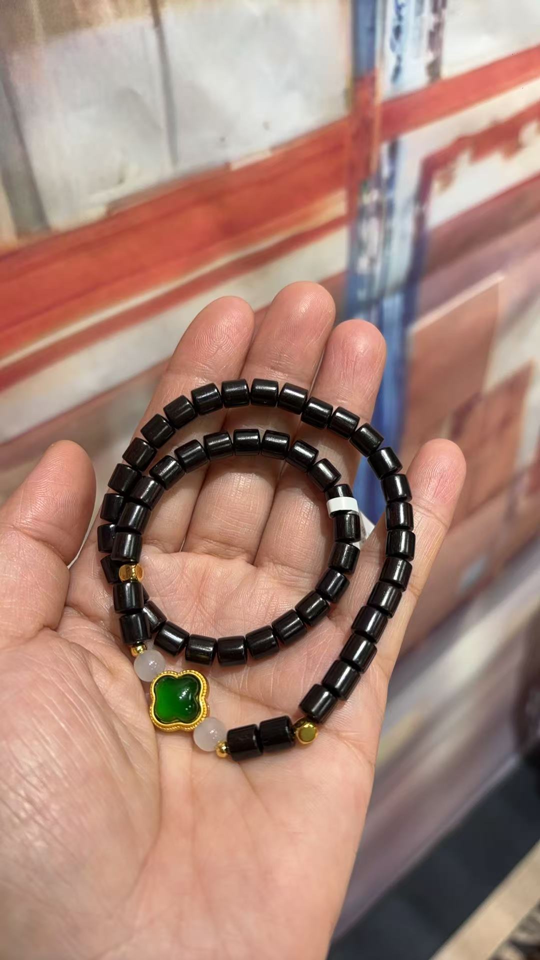 黑檀双圈手串无礼盒S1399