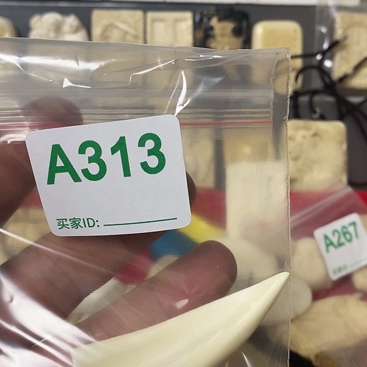 十**✨天然猛犸牙雕刻品