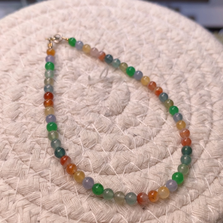 定制翡翠未镶嵌冰种彩虹小米珠 20