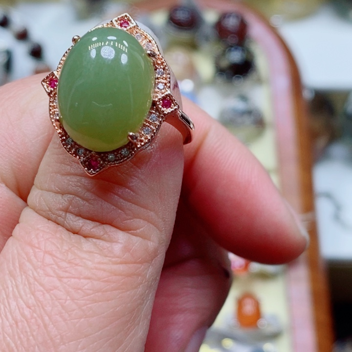 水晶戒指未镶嵌水晶