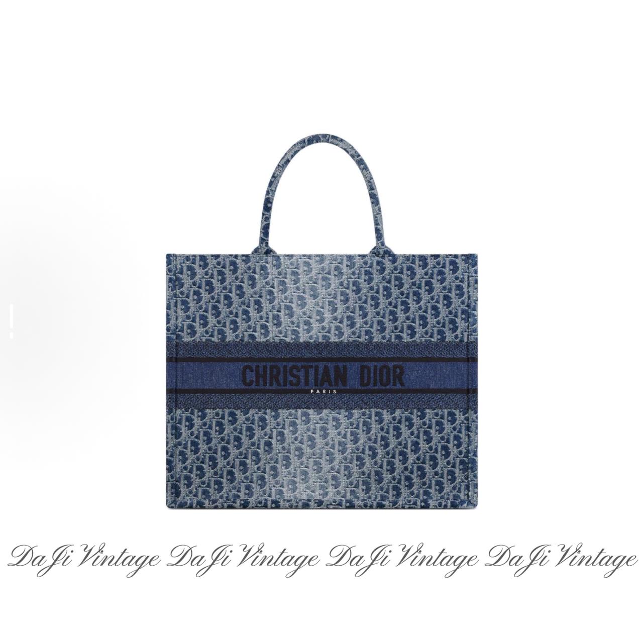 大吉中古/Dior迪奥渐变丹宁托特大号手提包