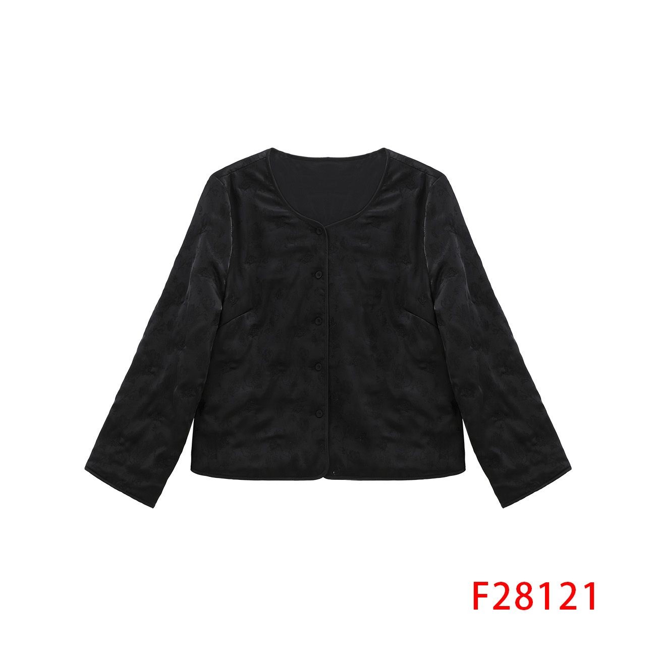 【北鱼专属】黑色正肩蝴蝶绣花外套  28121