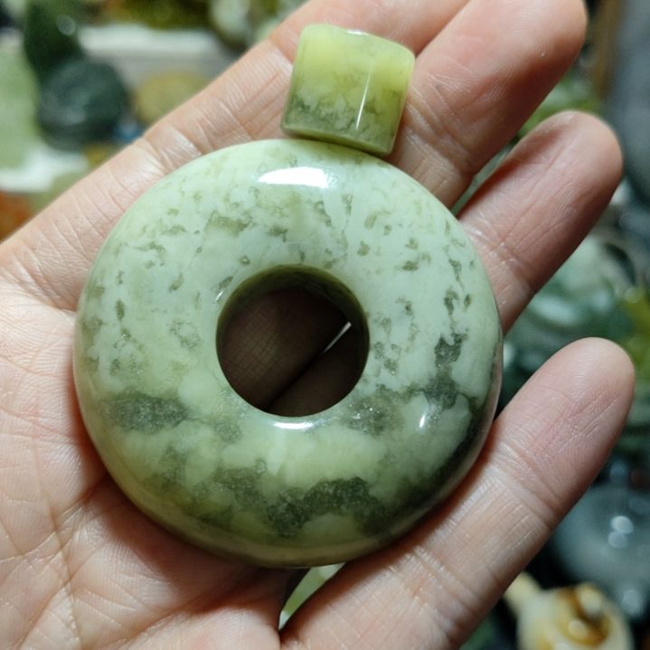 岫玉平安扣未镶嵌