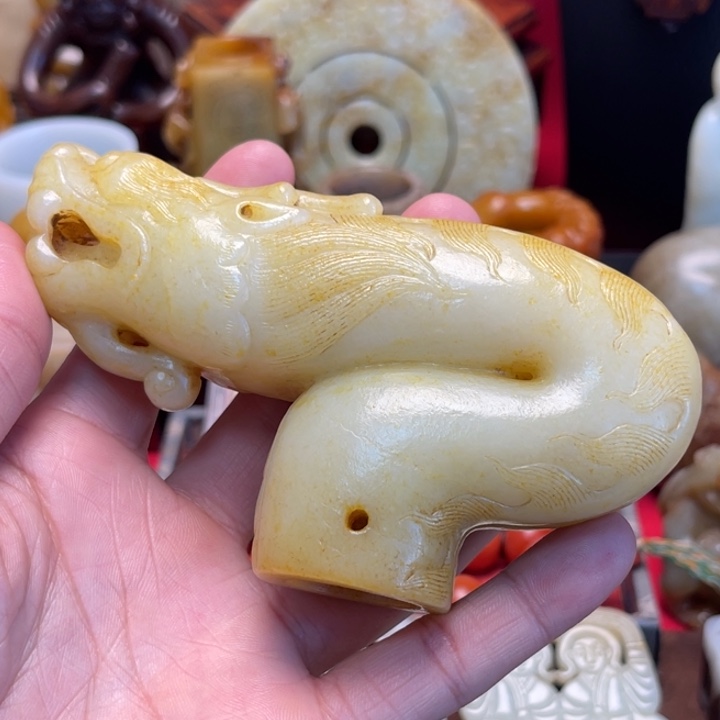 种***户和田玉未镶嵌挂件