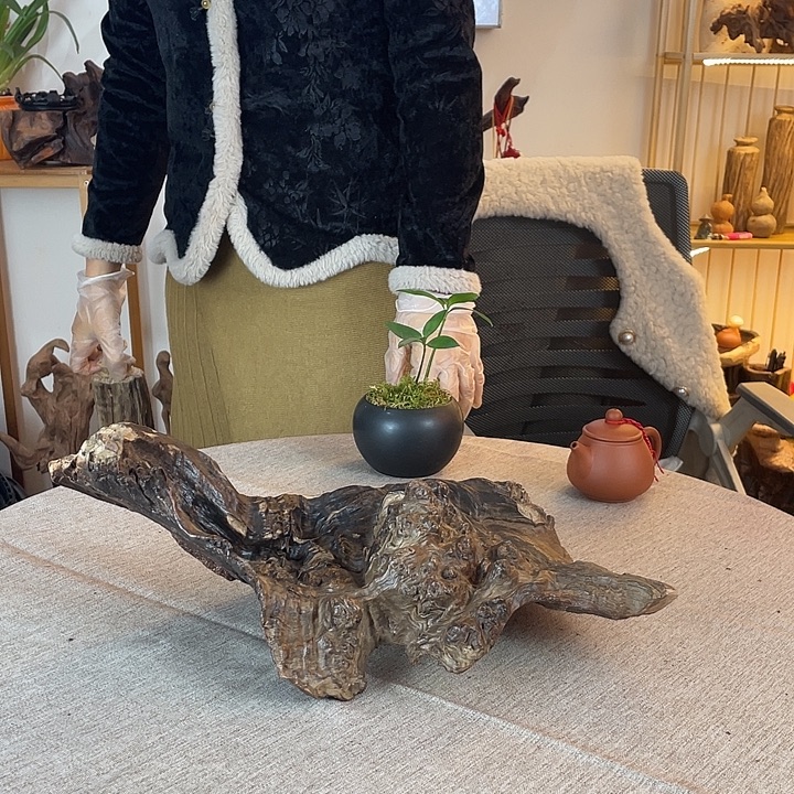 弓***长纯天然原木手工制作