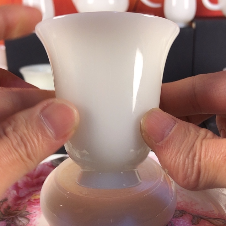 高艺堂青白玉闻香主人杯