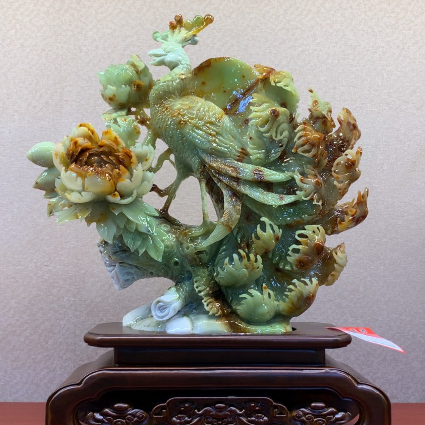 【闪购商品】蛇纹石玉摆件覆膜未镶嵌