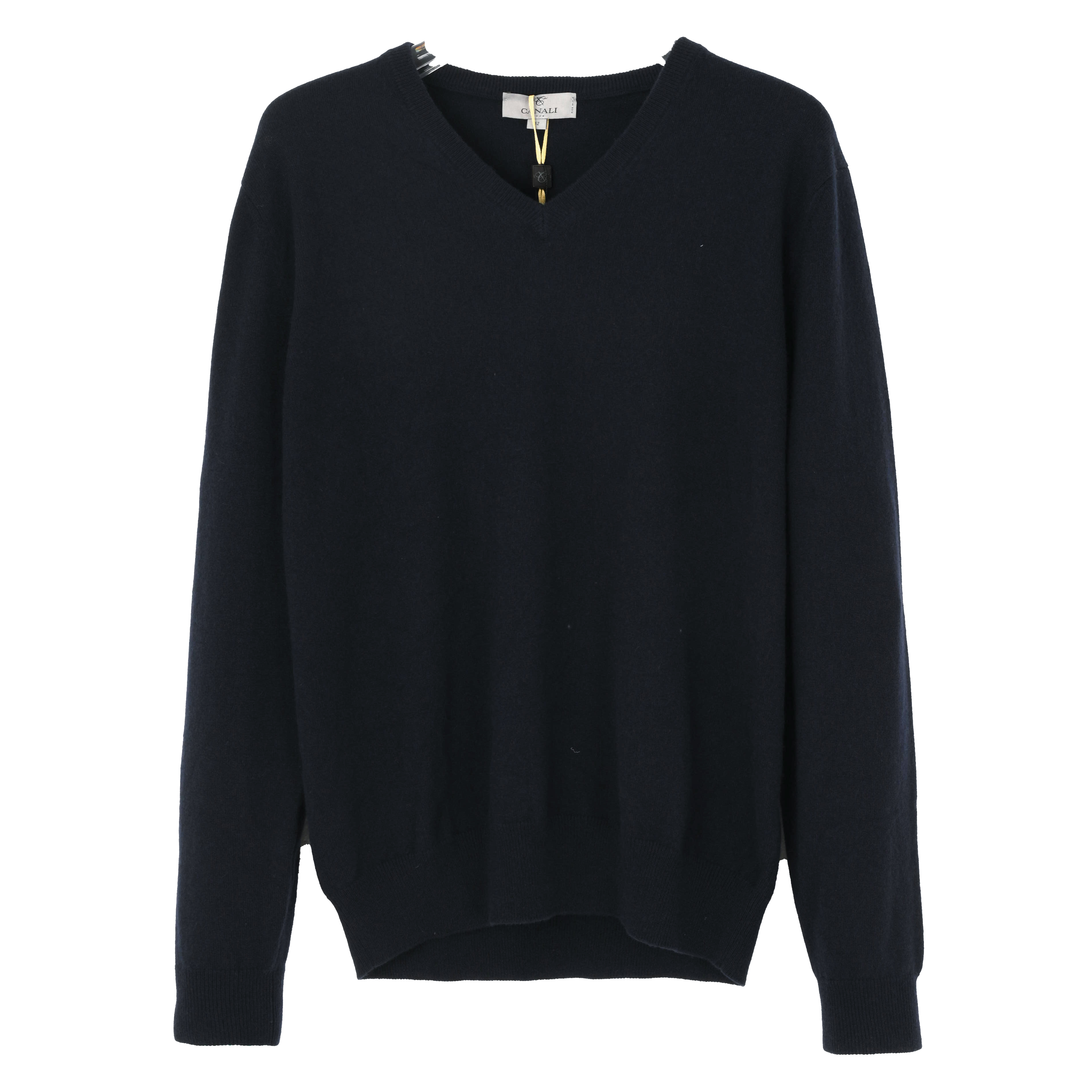 Canali康纳利男士常规款v领套头衫 C0029K0003