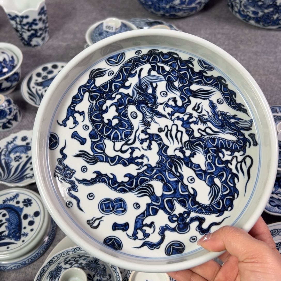 花***a景德镇手工手绘茶具微瑕