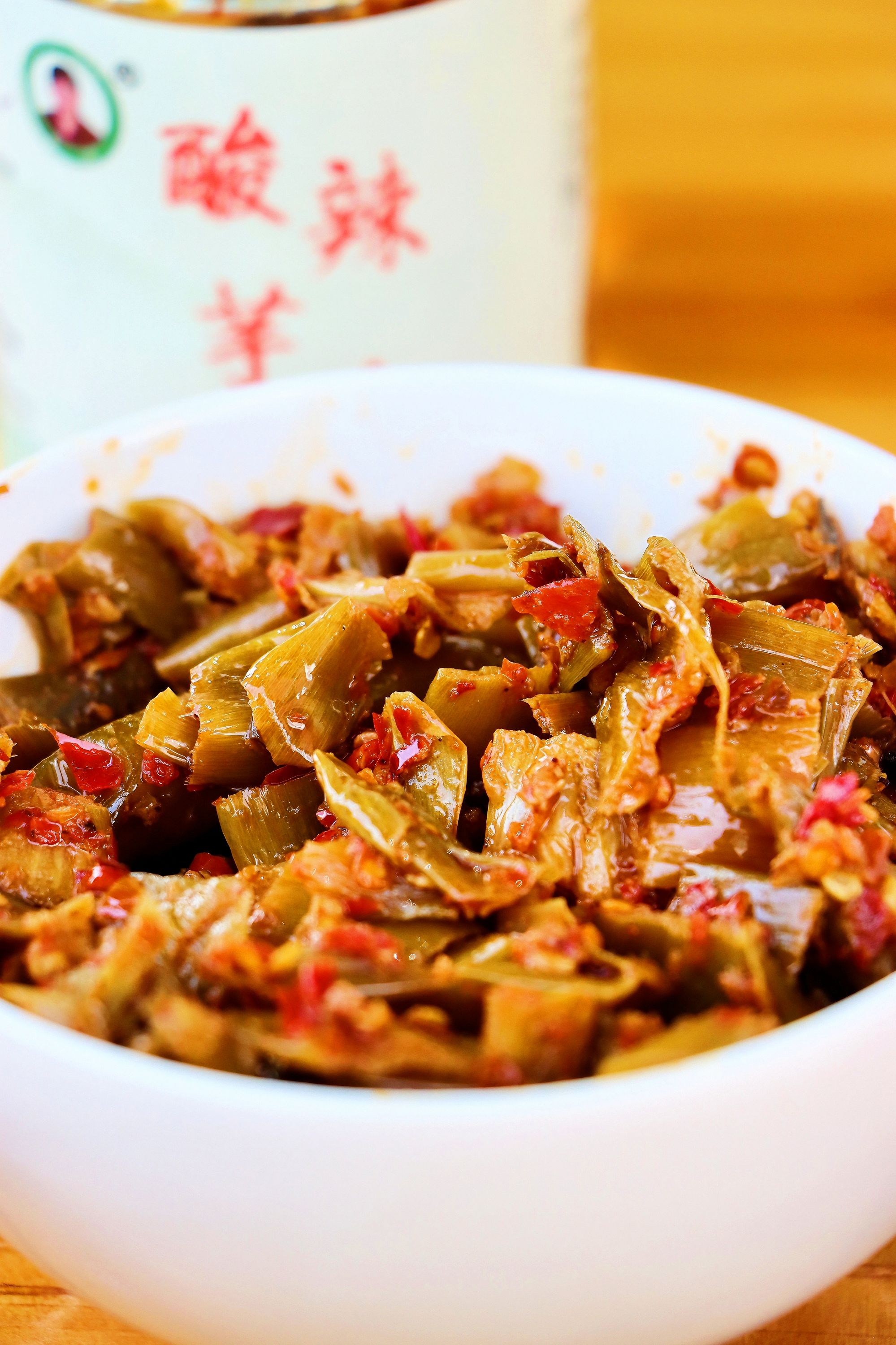 酸辣芋荷江西特色美食酸芋梗下饭菜腌菜开盖即食220克/瓶