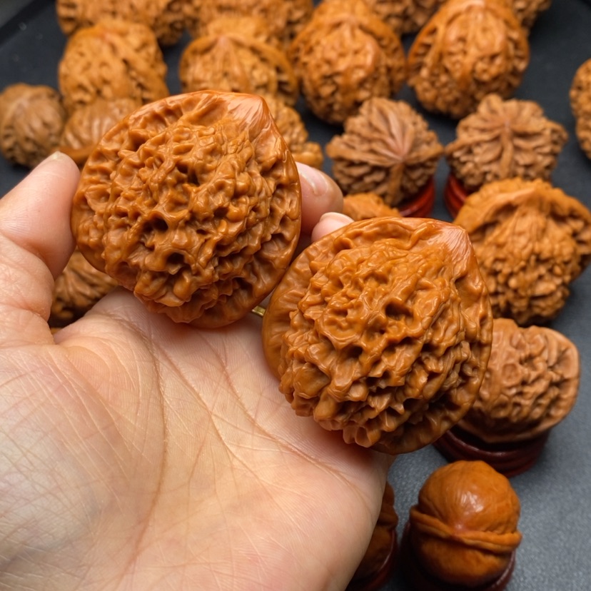 【闪购商品】文玩核桃把件46官帽A