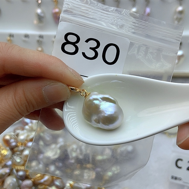 淡水珍珠颈饰银S925镶嵌