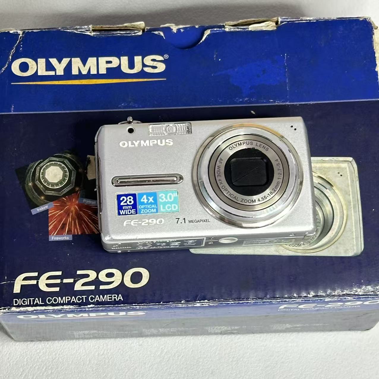 9新 Olympus/奥林巴斯 FE290 710w像素4倍光变 带原盒 赠1Gxd卡
